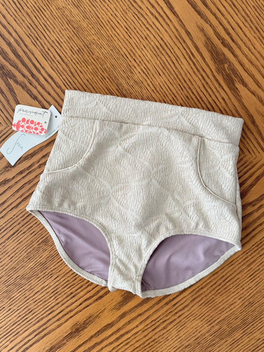 SEEA Georgia High Waist Bikini Bottoms - Sandshell